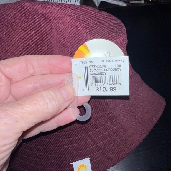 C & C Corduroy burgundy bucket hat - Picture 8 of 8